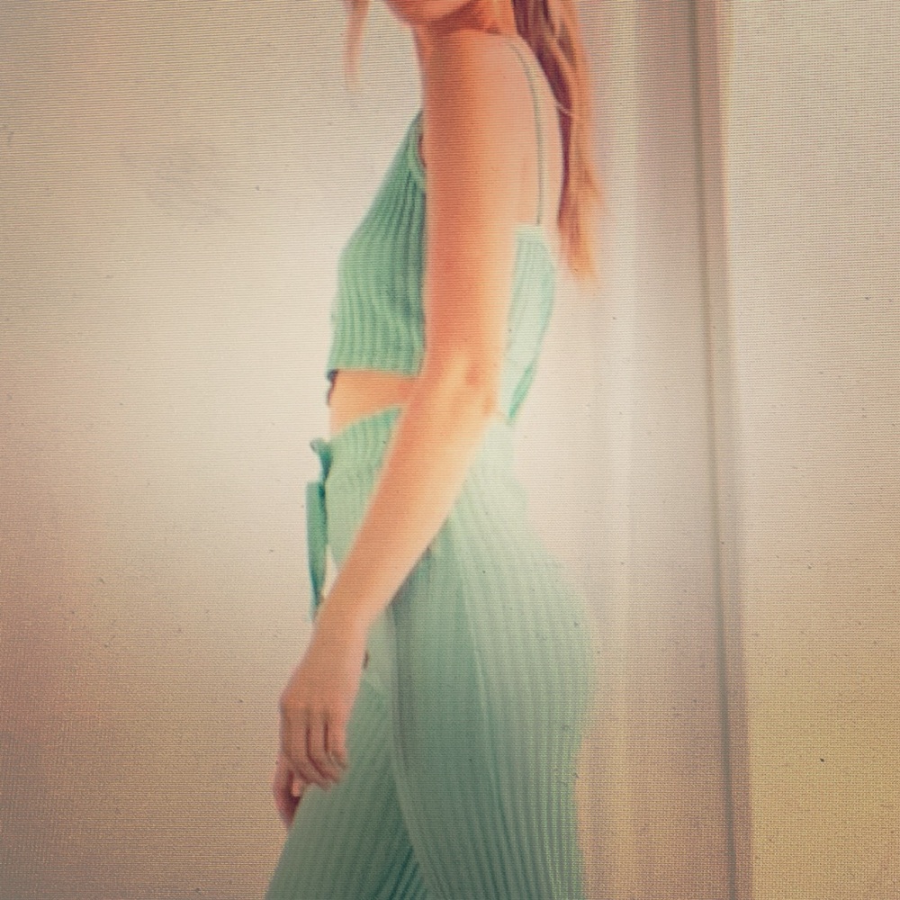 New With Tags Nastygal teal two piece lounge set💕